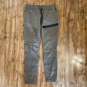 RING OF FIRE Men’s Brown Textured Cargo Jogger Pant Size Medium‎